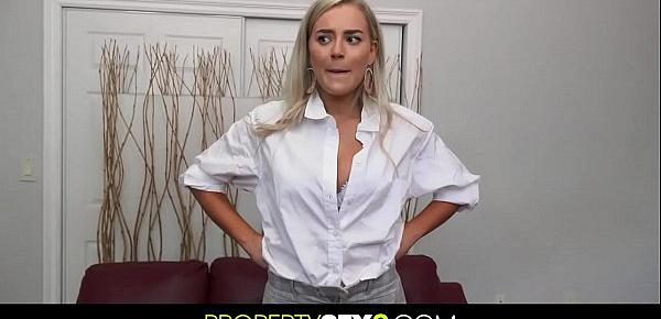  New Sales Agent Has Big Natural Tits And A Very Erotic Sales Technique